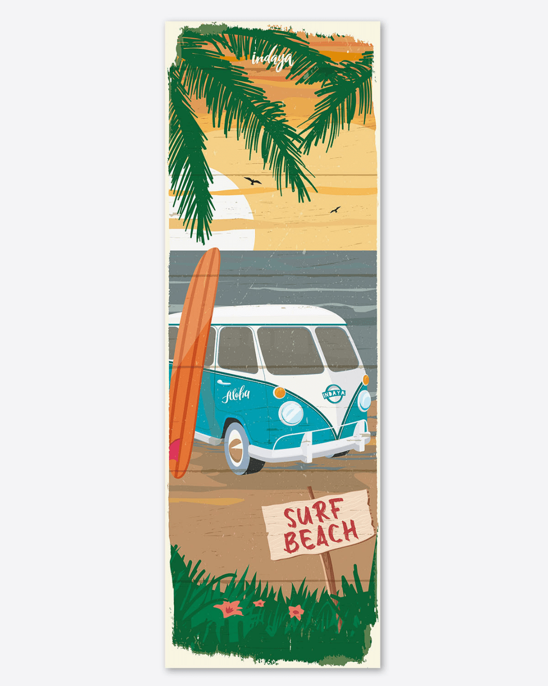 Tapis de yoga Jungle – antidérapant et confortable – Indaya