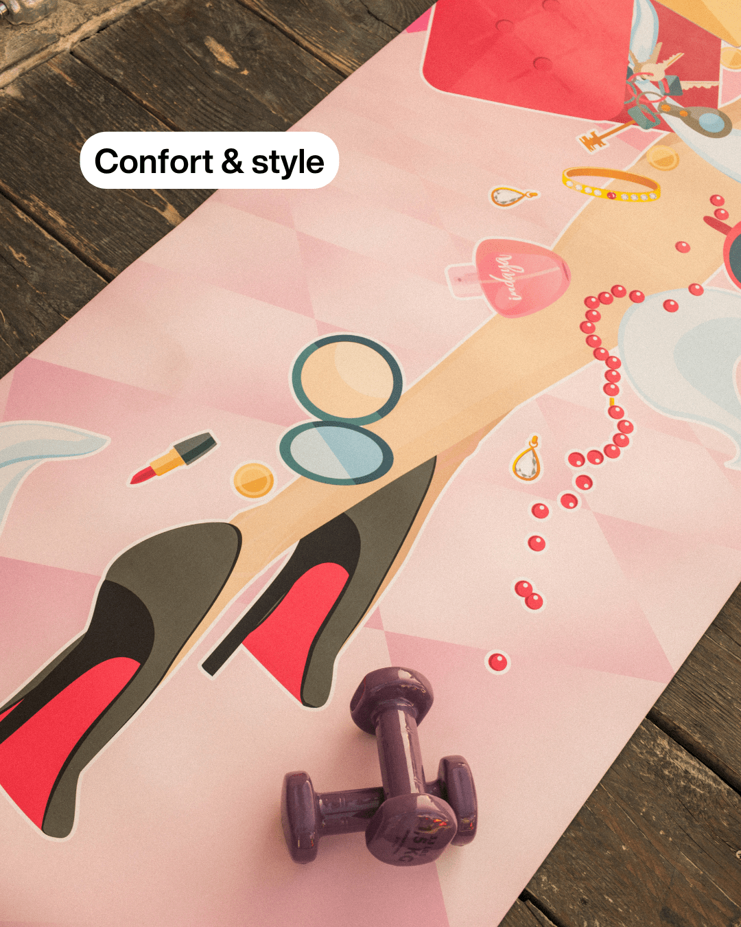 Tapis de yoga Jungle – antidérapant et confortable – Indaya