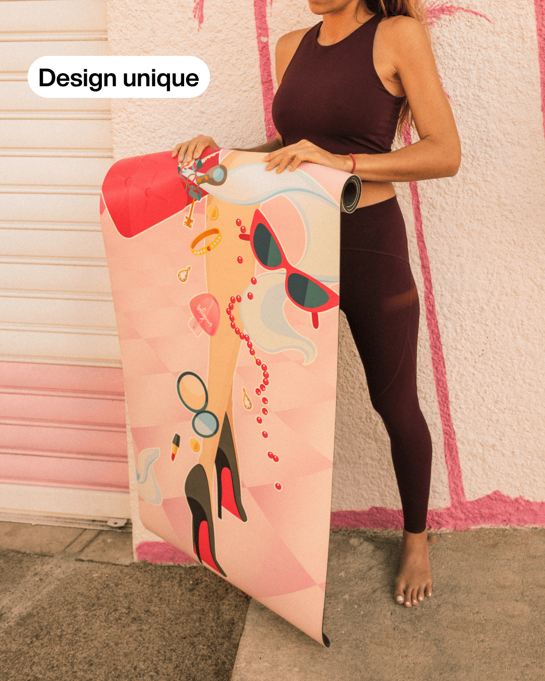 Tapis de yoga Jungle – antidérapant et confortable – Indaya