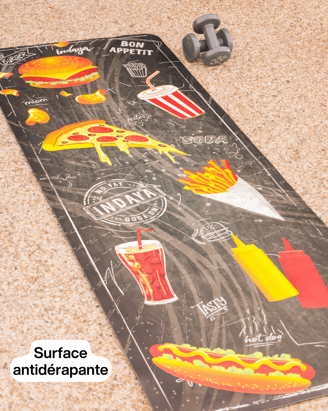 Tapis de yoga Jungle – antidérapant et confortable – Indaya