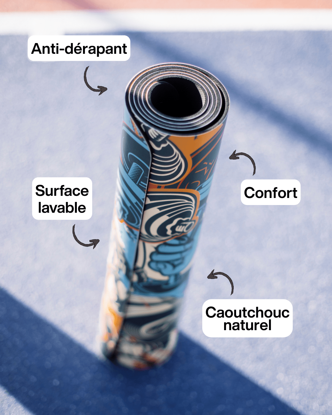 Tapis de yoga Jungle – antidérapant et confortable – Indaya