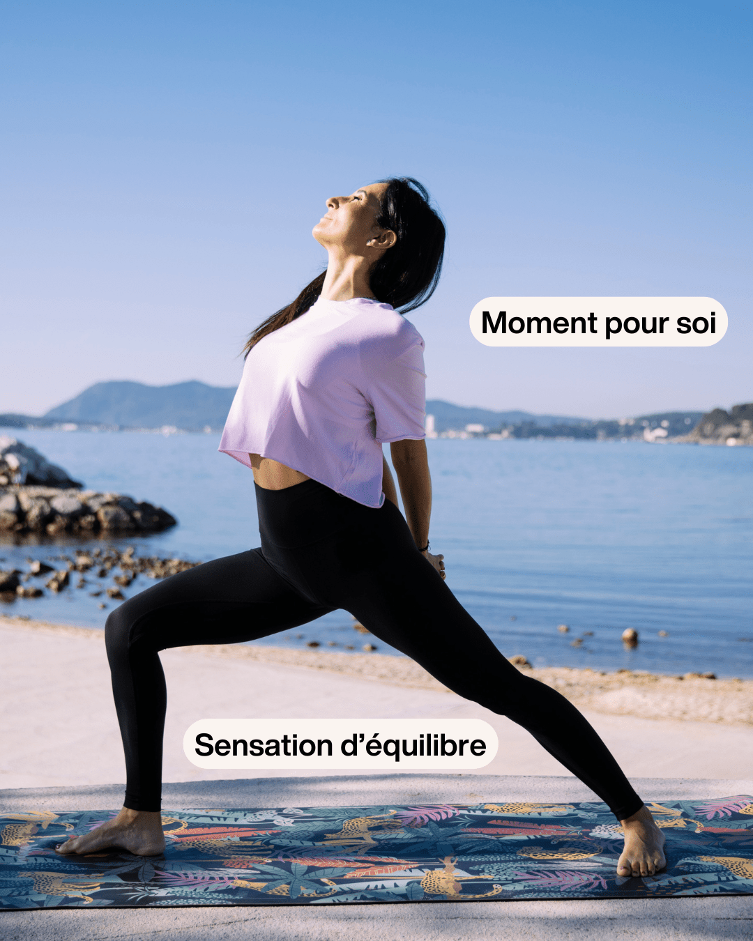 Tapis de yoga Jungle – antidérapant et confortable – Indaya